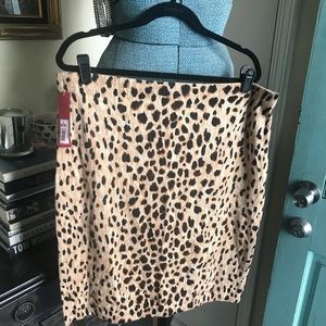 Merona NWT Leopard Skirt XXL!